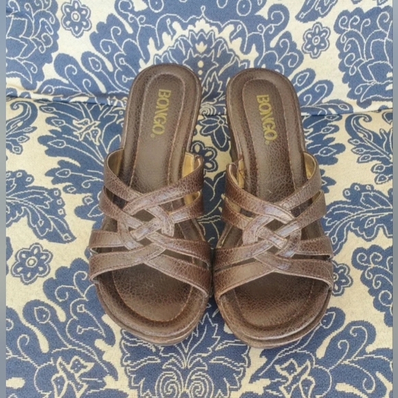 Vintage Bongo brown wedges - Picture 1 of 5